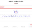 2024年11月钼粉价格走势图
